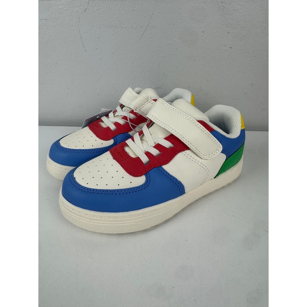 Cat & Jack Jaid Boys Colorblock Sneakers Blue Red Green Yellow Size 12 NEW